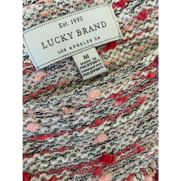 Lucky Brand we size medium stylish pink grey tank top - Picture 4 of 5